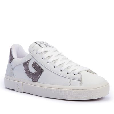 Tênis Couro Off White Seta Chumbo