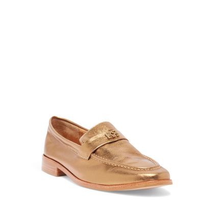 Mocassim Tira Metalizada Bronze