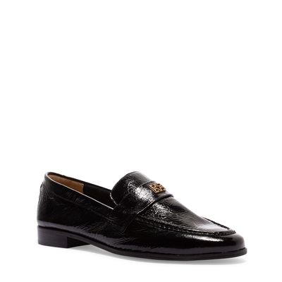 Mocassim Tira Couro Verniz Preto