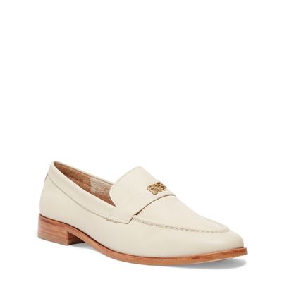 Mocassim Tira Couro Verniz Off White