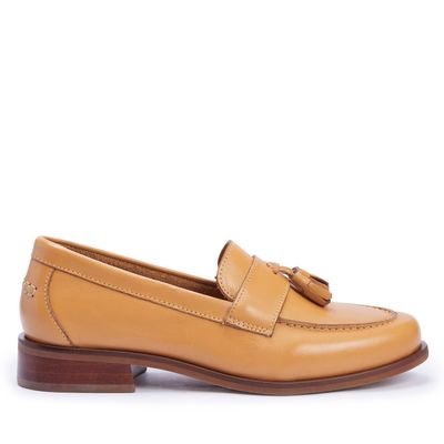 Mocassim Barbicacho Couro Caramelo