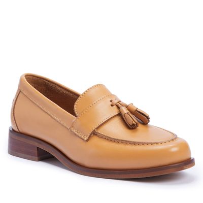 Mocassim Barbicacho Couro Caramelo