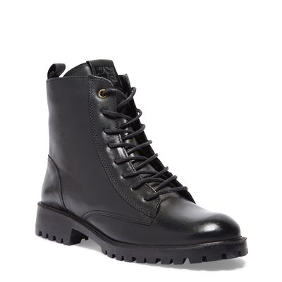 Bota Coturno Preto Tratorado