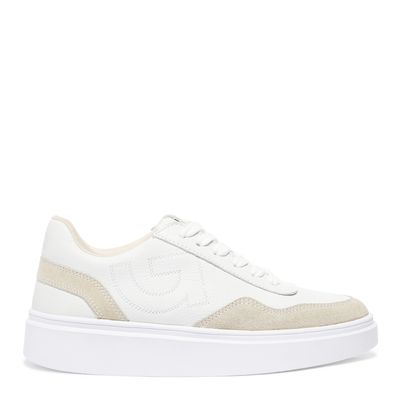 Tênis Seta Camurça Couro Off White