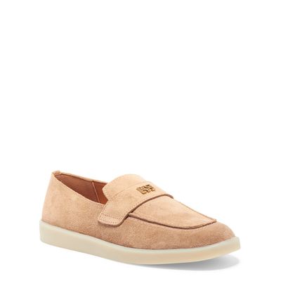 Mocassim Camurção Bege Bico Redondo