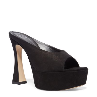 Mule plataforma nobuck preto