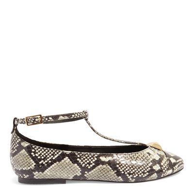 Sapatilha Flat Salomé Animal Print Cobra