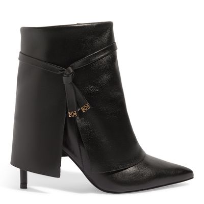Bota Catstep Bico Fino Couro Preto