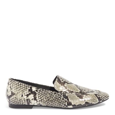 Mocassim Animal Print Bico Redondo