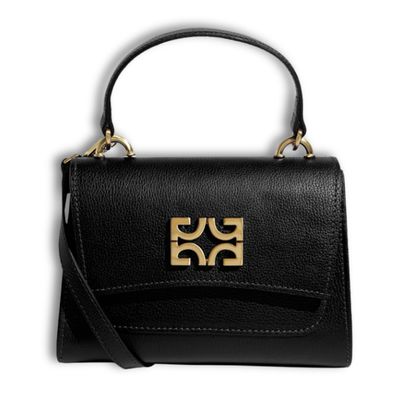 Bolsa Satchel Couro Floater Preto