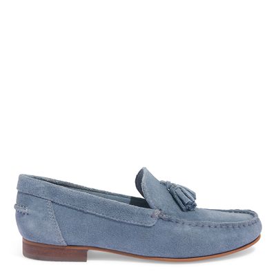 Mocassim Camurção Azul Jeans