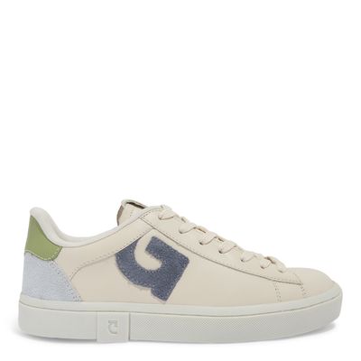 Tênis Seta Jeans Couro Off White