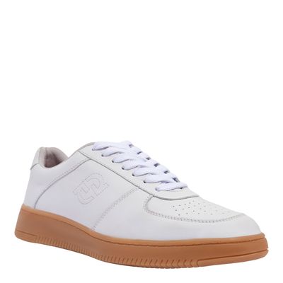Tênis Masculino Setas Couro Branco