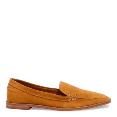 Mocassim Camurção Amarelo Mostarda Bico Quadrado