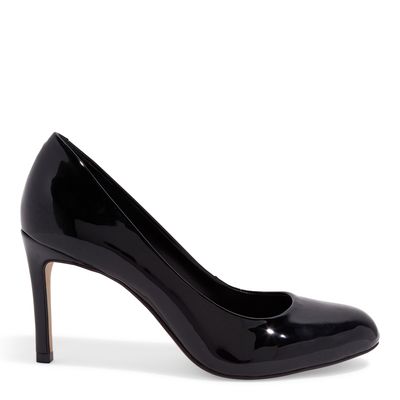 Scarpin Bico Redondo Verniz Preto
