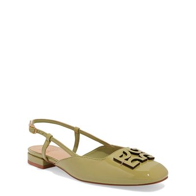 Sapatilha Slingback Verniz Verde