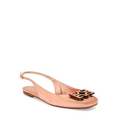 Sapatilha Slingback Specchio Cobre Logo