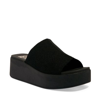 Tamanco Flatform Slide Borracha Preto