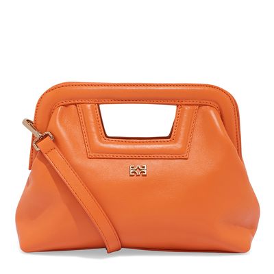 Bolsa Tiracolo Couro Laranja