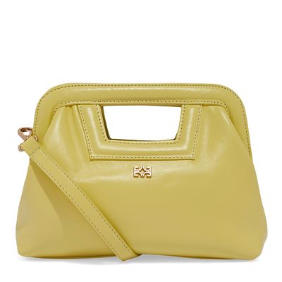Bolsa Tiracolo Couro Amarelo
