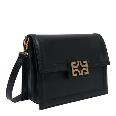 Bolsa Couro Preto Alça De Ombro