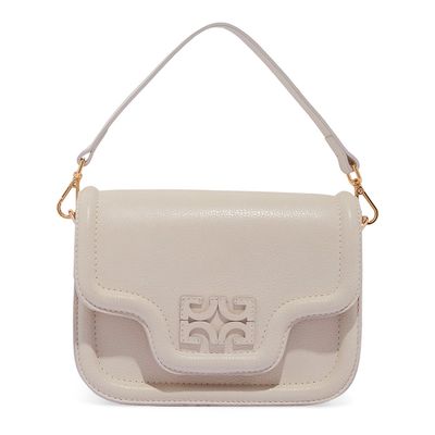 Bolsa Tiracolo Couro Off White