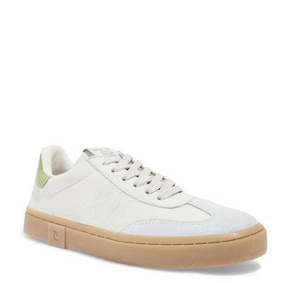 Tênis camurça couro off white verde
