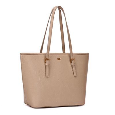 Bolsa Shopper Grande Bege Estruturada