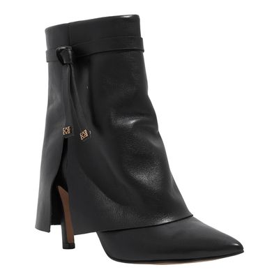 Bota Couro Soft Preto Cano Médio Capa
