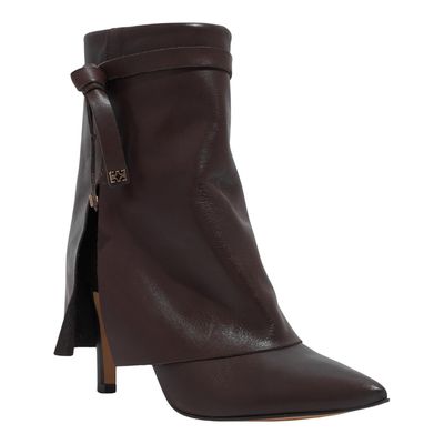 Bota Couro Soft Marrom Cano Médio Capa