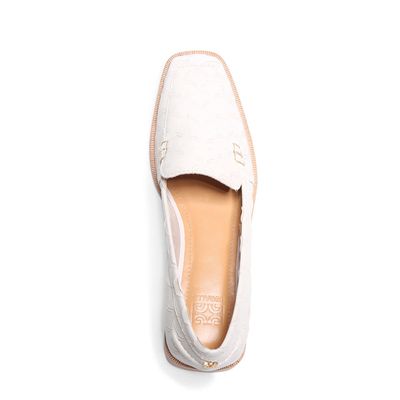 Mocassim escama creme