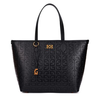 Bolsa Shopper Grande Texturizada Preta