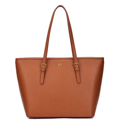 Bolsa Shopper Grande Caramelo Estruturada