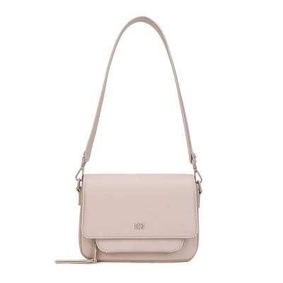 Bolsa Baguete Pu Liso Off White