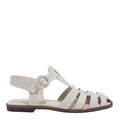 Rasteira vegetal off white