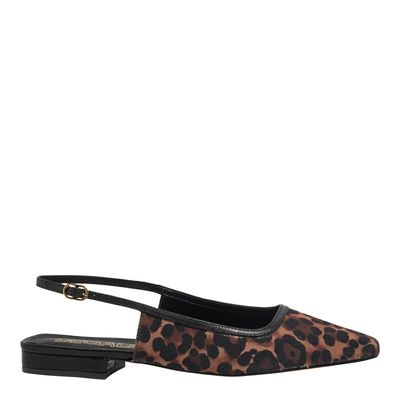 Sapatilha gorgurão leopardo