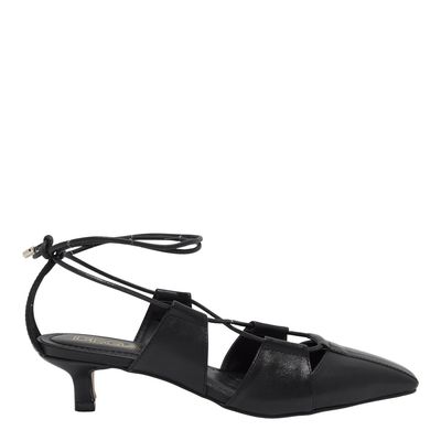 Scarpin vegetal preto