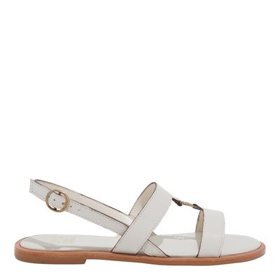 Rasteira vegetal off white