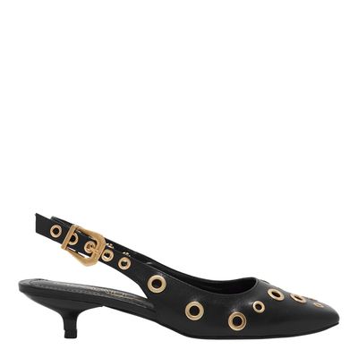 Scarpin vegetal preto