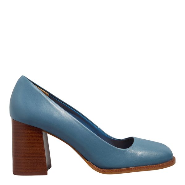 Scarpin vegetal ocean blue