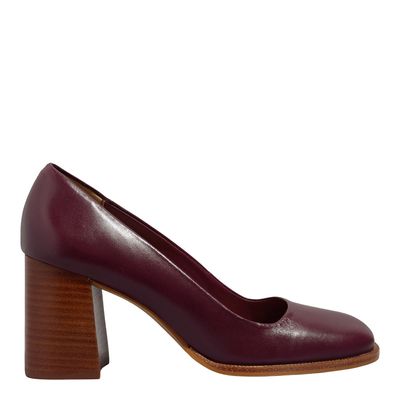 Scarpin vegetal merlot