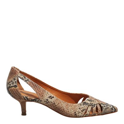 Scarpin Cobra Bege