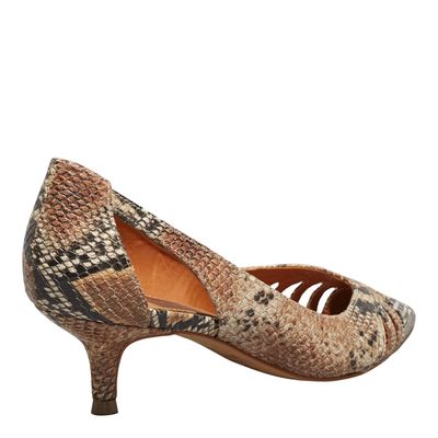 Scarpin Cobra Bege