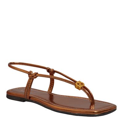 Rasteira Reflexo Bronze
