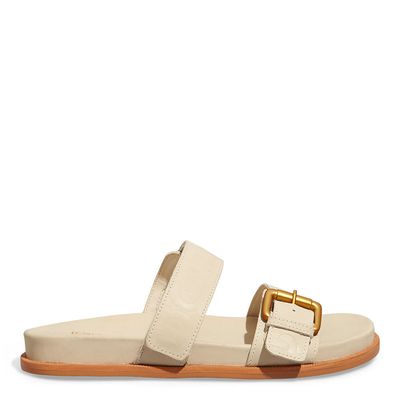 Papete Couro Monogram Off White