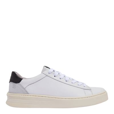 Tênis Masculino Couro Branco Liso
