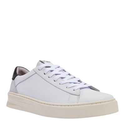Tênis Masculino Couro Branco Liso