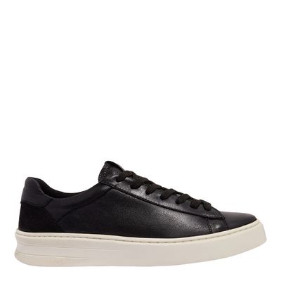 Tênis Masculino Couro Camurça Preto Liso