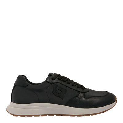 Tênis Masculino Seta Nylon Couro Preto