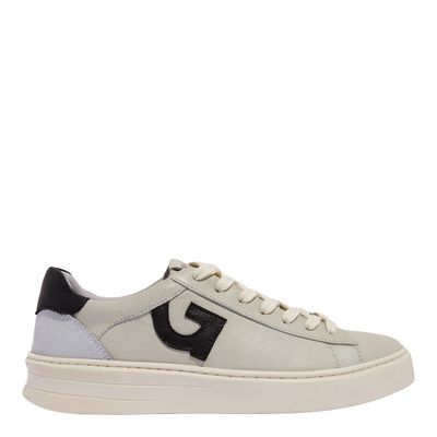 Tênis Masculino Couro Off White Seta Preta